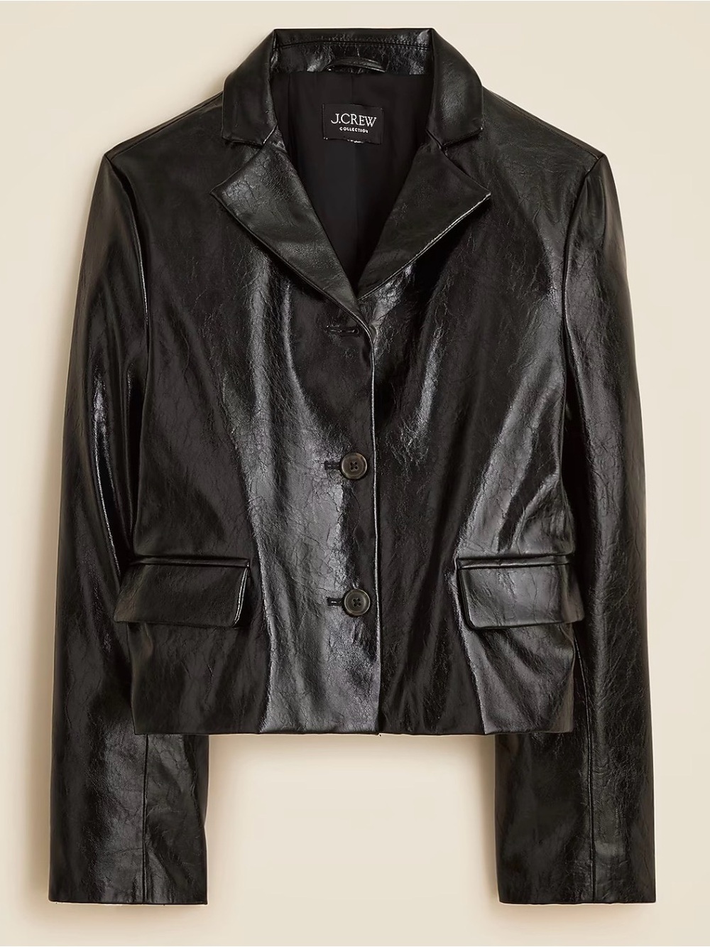 NWOT J Crew Faux Distressed Leather Shirt Jacket size 2